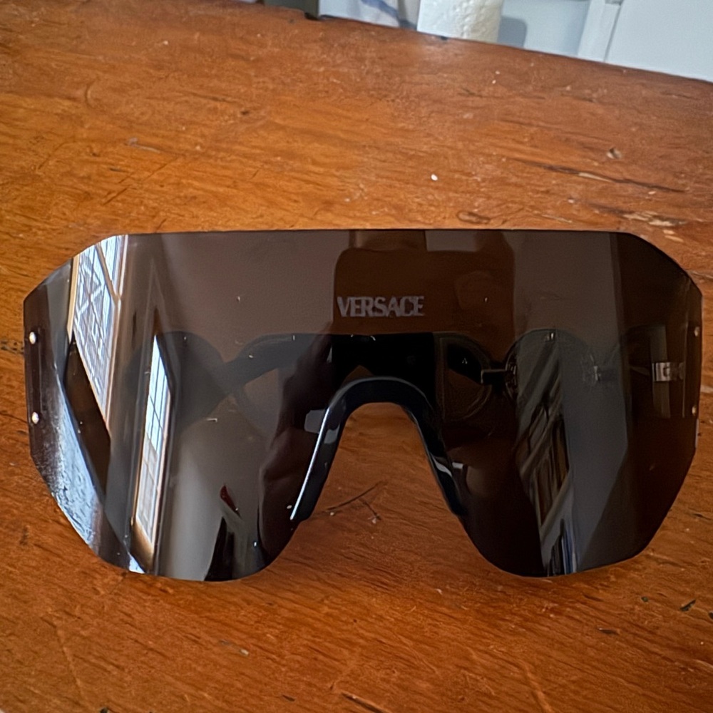 Versace VE2258 rimless shield sunglasses